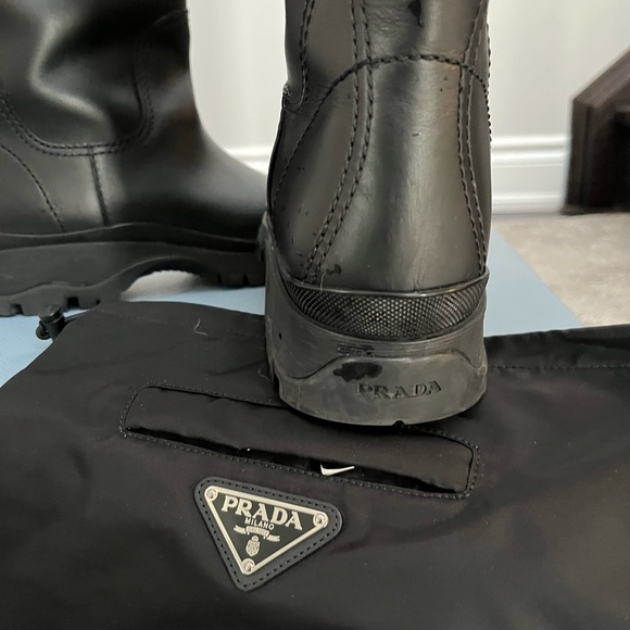 Prada Black Leather Boots - Picture 2 of 7